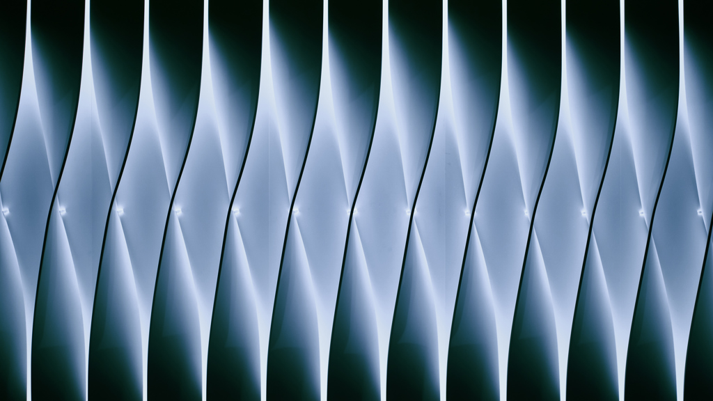 Dekorative Muster von Aluminiumkomponenten.
