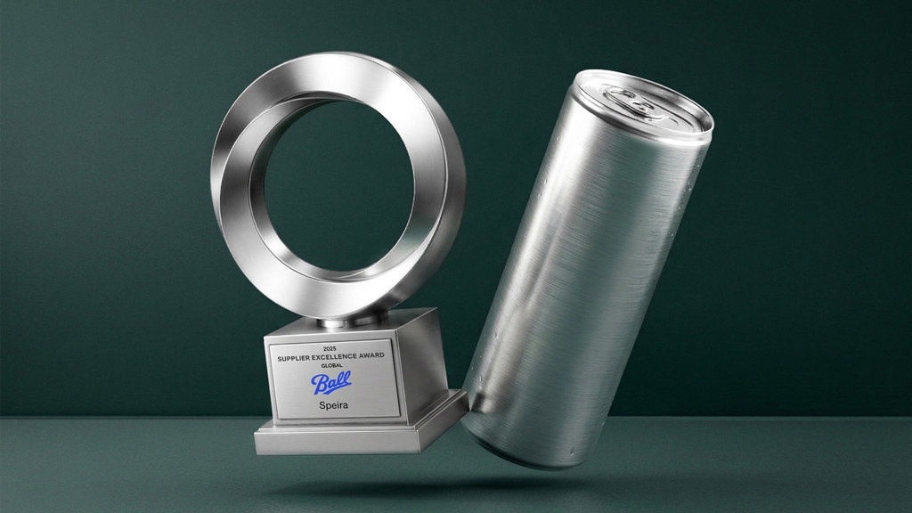 Speira mottar Ball Corporations Supplier Excellence Award 2025. (c) Ball Corporation