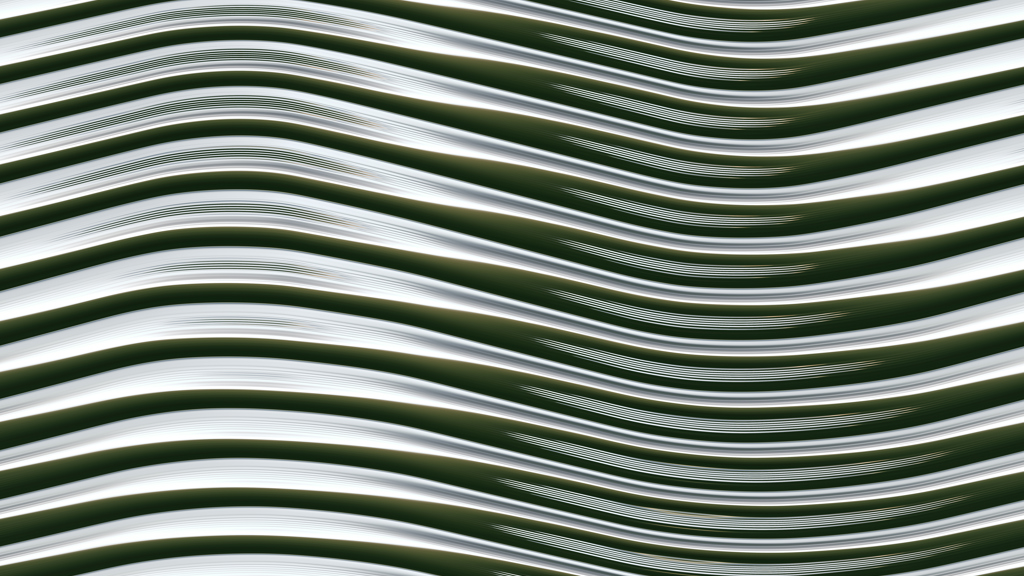 A wavy aluminium pattern.