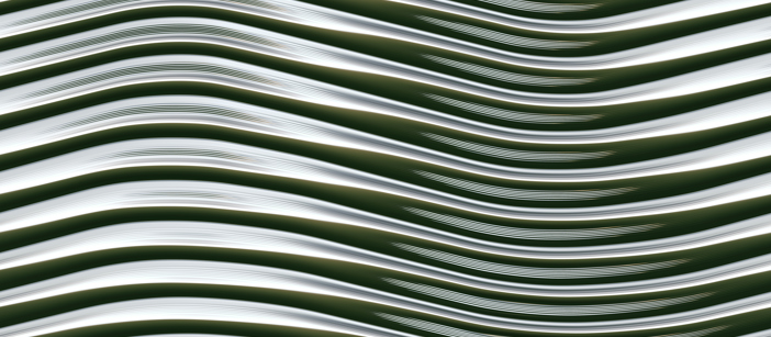 A wavy aluminium pattern.
