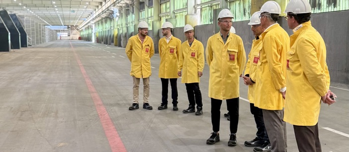It's all about recycling: MP Daniel Rinkert visits the transformation to Europe's leading recycling hub. With him: Speira's Managing Director Volker Backs and Rheinwerk Director Boris Kurth