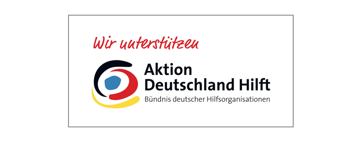 Das Logo des Bündnisses deutscher Hilfsorganisationen „Aktion Deutschland hilft“.